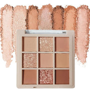 Eyeshadow Palette Makeup- 9 Colors Naked Eyeshadow Palette Matte Shimmer Korean Natural Eye Shadow palettes Highly Pigment...