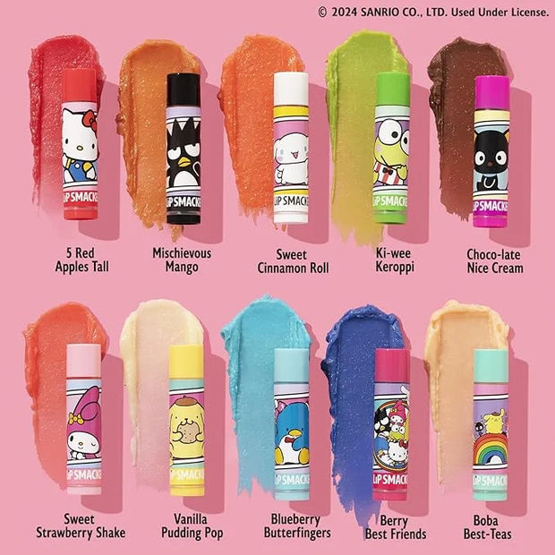Lip Smacker Sanrio Hello Kitty & Friends Pack - 10 Moisturizing Lip Balms, Hydrating & Protecting - Cruelty-Free - Product...