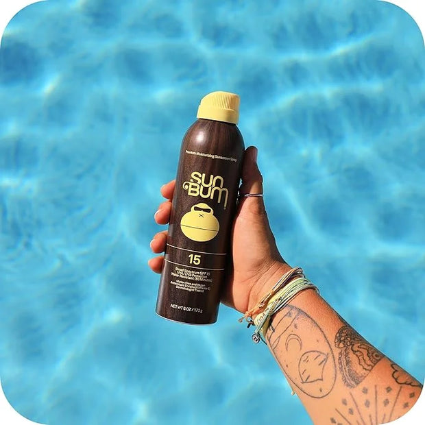 Sun Bum Sun Bum Original Spf 15 Sunscreen Spray Vegan and Reef Friendly (octinoxate & Oxybenzone Free) Broad Spectrum Mois...