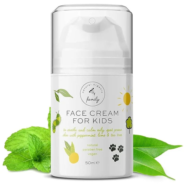 Face Moisturizer with Hyaluronic Acid Face Cream for Kids - Facial Cream & Gentle Moisturizer with Strawberry Extract & Vi...
