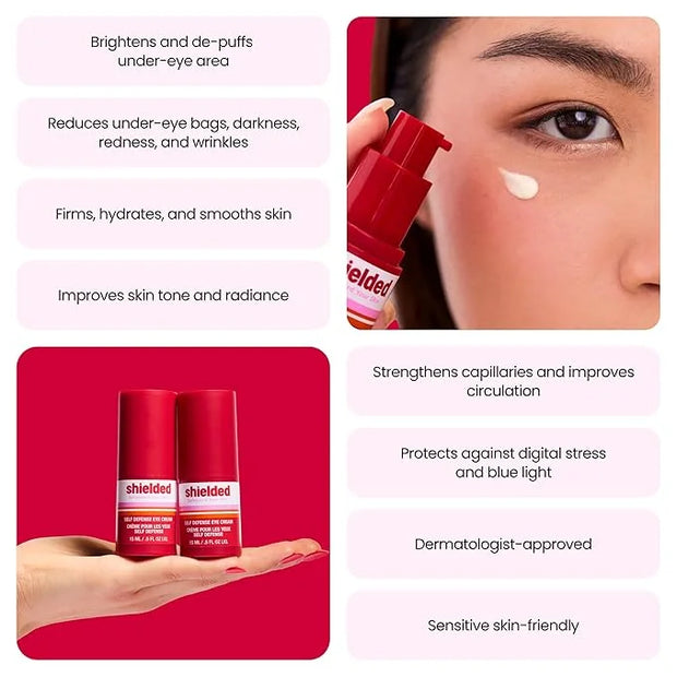 Beauty Self Defense Eye Cream Hydrating Skin-Protective Eye Cream with Silver Citrate & Peptides, 15ml - Product Image