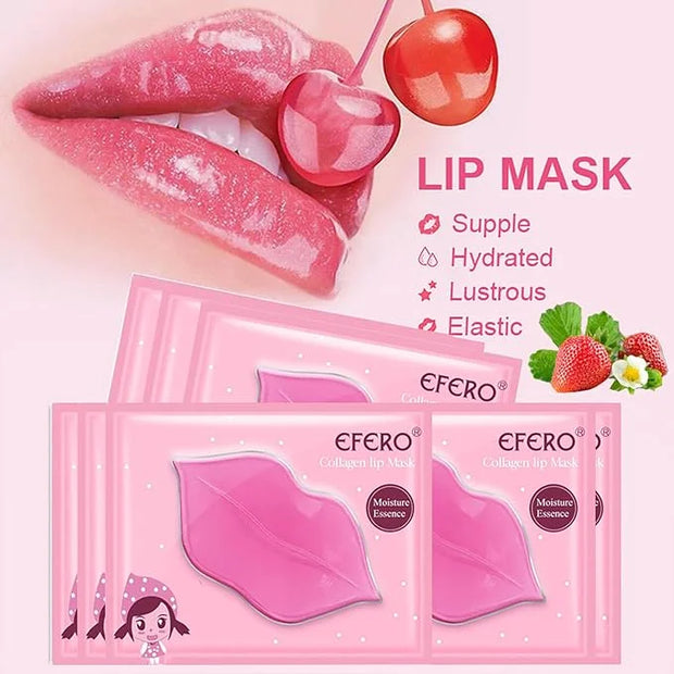 30 Pairs Lip Mask & Under Eye Mask, 24K Crystal Collagen Under Eye Patches for Puffy Eyes, Reducing Fine Lines & Dark Circ...