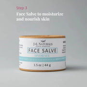 J&L Naturals Exceptional Skin Regimen Kit With Cleansing Bar, Face Salve, Konjac Sponge, Lip Balm | For Oily, Dry, Mature,...