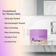 FIÈRA MoistureWiser – Advanced Anti-Aging Moisturizer for Mature Skin, Tightens, Hydrates & Reduces Fine Lines & Wrinkles ...