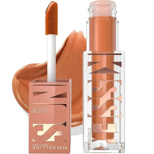 Maybelline Sunkisser Multi-Use Liquid Blush and Bronzer, Blendable, Longwear, Glowy Make Up, Summer In The City, 1 Count -...