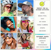 Reusable Under Eye Sunblock Patches, 100% Silicone Sunscreen Under Eye Patches for UV Protection, Face Stickers with UPF 5...