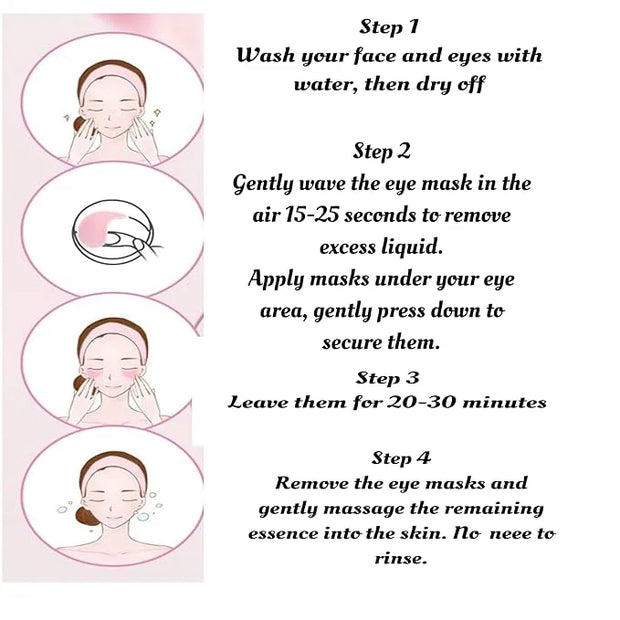 Under Eye Bags Treatment, Rose Eye Mask, Eye Treatment Mask, For Moisturizing,Revitalizing, Lift & Firm, Anti- Dark Circle...