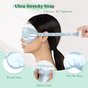 Cooling Eye Mask and Silky Sleep Mask 4 Packs for Man Women for Sleeping Frozen Ice Eye Mask Cold Warm Compress Puffiness ...