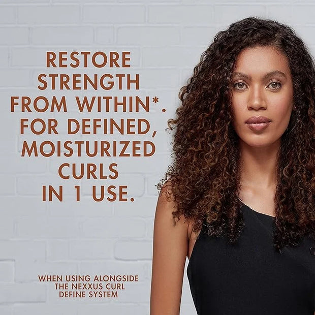 Nexxus Curl Define Leave-in Conditioner for Curly Hair with ProteinFusion Curl Conditioner for Moisturizing Curls 8 oz - P...