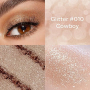 KYDA Single Glitter Eyeshadow, Champagne Pearl Glow Eyeshadow, Ultra-fine Lightweight Powder, Blendable Formula, Daily Glo...