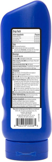 Amazon Brand - Solimo Sport Sunscreen Lotion, SPF 30, Formulated without Octinoxate & Oxybenzone, Broad Spectrum UVA/UVB P...