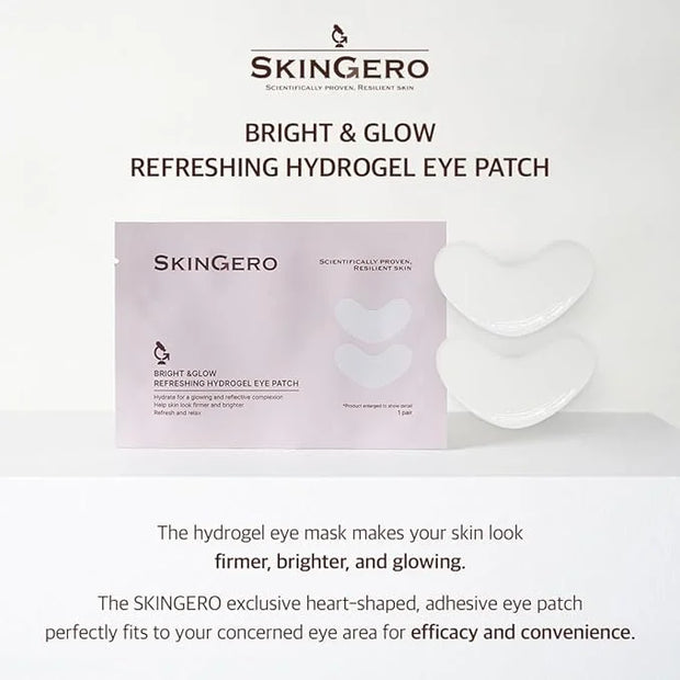 BRIGHT & GLOW REFRESHING HYDROGEL EYE PATCH (1 pair) - Product Image