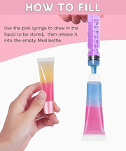 7Pcs Lip Gloss Tubes 10ml - Clear Lip Balm Containers, Refillable Squeeze Tubes for Lip Gloss, Soft Empty Mini Cosmetic Tu...