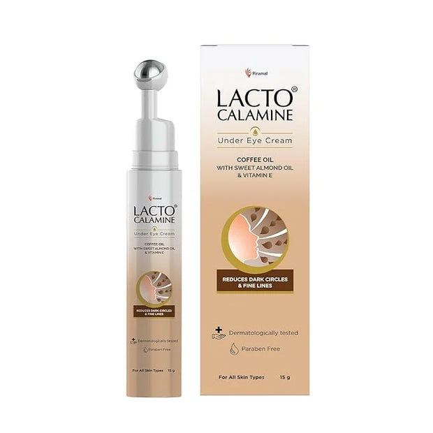 Under Eye Cream For Dark Circles for Women & Men | Fine Lines & Puffy Eyes With Cooling Massage Roller | 15g | With Coffee...