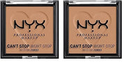 NYX PROFESSIONAL MAKEUP Can't Stop Won't Stop Mattifying Pressed Powder - Caramel (Pack of 2) - Product Image