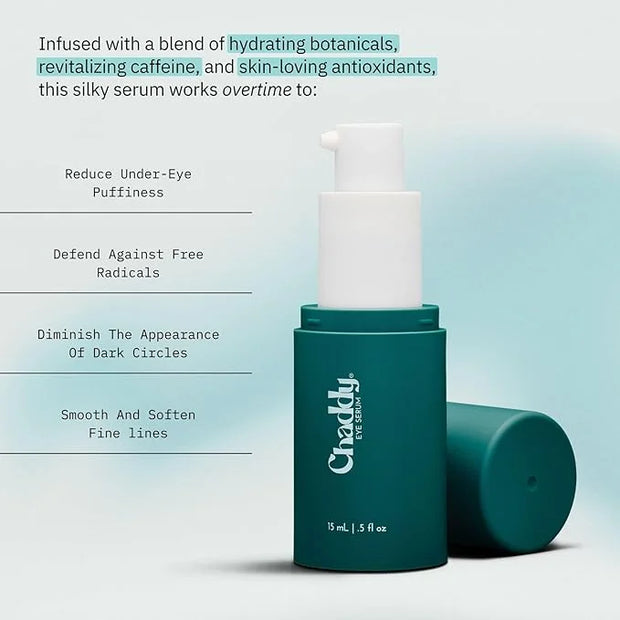 Chaddy Silky Eye Serum | Hydrating Under-Eye Cream for Dark Circles, Fine Lines, Wrinkles, Puffiness, and Bags – Fragrance...