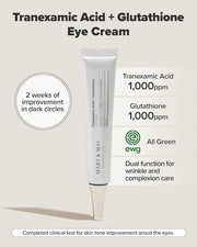 Mary&May Tranexamic Acid + Glutathione Eye Cream - Powerful Antioxidant, Reduces Dark Circles in the Eye, Improve Uneven S...