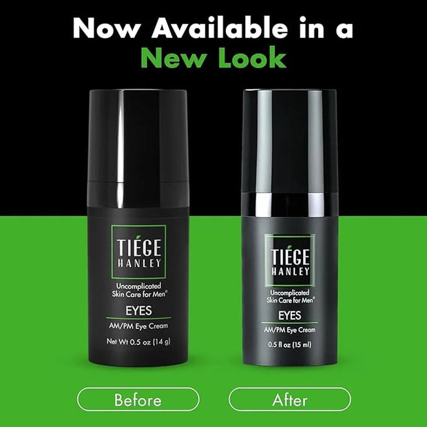 Tiege Hanley Mens Under Eye Cream for Dark Circles, EYES (2-Pack) - Eye Cream for Puffiness & Bags Under Eyes - Firming An...