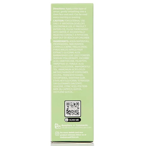 Advanced Clinicals Niacinamide Serum | 5% Niacinamide Serum For Face With Hyaluronic Acid, Ferulic Acid, Aloe Vera, & Frui...