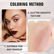 Kaely Pressed Single Eyeshadow Makeup, Champagne Shimmer Highly Pigmented Monochrome Eye Shadow Palette, Waterproof Neutra...