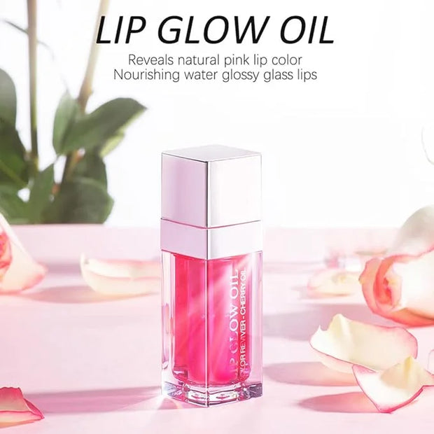 3Pcs Plumping Lip Oil, Hydrating Lip Gloss Tinted Lip Balm Lip Care Transparent Toot Lip Oil, Long Lasting Nourishing Lip ...
