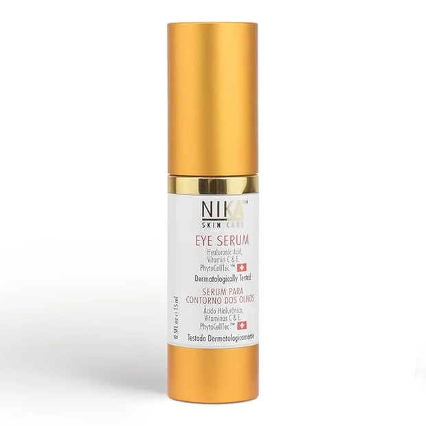 SKIN CARE - Eye Serum with Vitamin C & E, Hyaluronic Acid, Caffeine, and Swiss Apple Stem Cells - Day & Night - Product Image