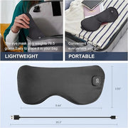 Heated Eye Mask Cordless, Warm Eye Compress for Dry Eyes Stye Blepharitis Chalazion MGD Eye Treatment, Heat Therapy to Unc...