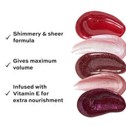 Revolution Shimmer Bomb Lip Gloss, Lip Tint Infused With Vitamin E, Shimmery Finish, Comes In 6 Colors, Sparkle - Product ...