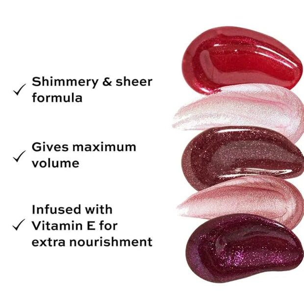Revolution Shimmer Bomb Lip Gloss, Lip Tint Infused With Vitamin E, Shimmery Finish, Comes In 6 Colors, Sparkle - Product ...