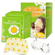 ProCIV FSA/HSA Eligible 16 Packs Steam Eye Masks for Dry Eyes Heating Eye Mask Warm Compress for Eyes Relief Stress, Eye F...