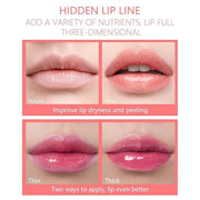 Hydrating Lip Glow Oil, Plumping Lip Gloss Transparent Lip Oil Tinted for Lip Care and Dry Lips, Non Sticky, Shiny and Moi...