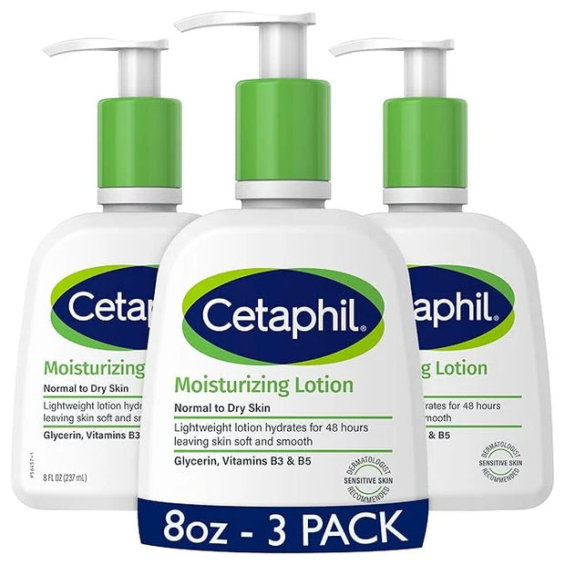 Cetaphil Face & Body Moisturizer, Hydrating Moisturizing Lotion for All Skin Types, Suitable for Sensitive Skin, NEW 8 oz ...