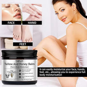 Tallow and Honey Balm for Skin Honey Butter Face & Body Cream For Skin Firming & Hydrating Balm Skin Care Tallow Face Mois...