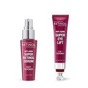Retinol 6X Super Serum – Unique, Intensive Formula Accelerates Skin Renewal While You Sleep + Retinol Super Eye Lift - A l...