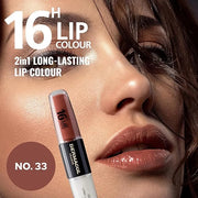 Dermacol NEW 16-Hour Lip Colour, Highly Pigmented Glossy Lip Stain, Two-Phase Lip Plumper Gloss, Kissproof Lip Makeup Prod...