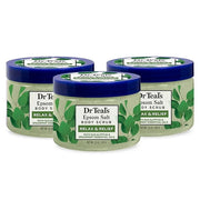 Dr Teal's Pure Epsom Salt Body Scrub, Relax & Relief with Eucalyptus & Spearmint Essential Oils, 16 oz (Pack of 3) - Produ...