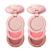 Makeup Eyeshadow Palettes, 3-in-1 Protable Multifunction Blush Highlighter