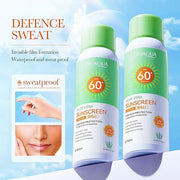 BIOAQUA Aloe Vera Sunscreen Spray SPF60+ PA+++ UVA/UVB Repair Refreshing Moisturizing Waterproof Sweat Resistant 150ml / 5...
