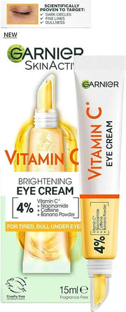 Garnier Eye Cream, With 4% Vitamin C, Brightening Eye Treatment For Dark Circles, Prevents Under Eye Bags And Puffiness, V...