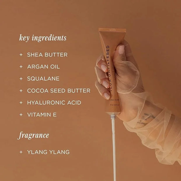 '+ Lux Unfiltered N°24 Reviving Hand Cream in Ylang Ylang - Best Hand Lotion to Repair Dry + Cracked Hands, Vegan + Cruelt...