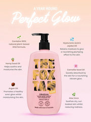 The Fox Tan Gradual Glow Body Lotion, Moisturizing Self-Tanning Lotion With Hyaluronic Acid For A Natural Streak-Free Tan,...