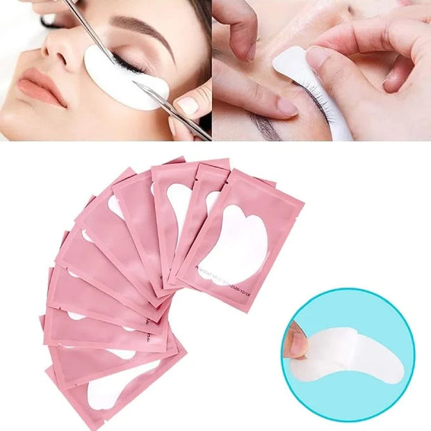 100 Pairs Set Gel pads for eyelash extensions, Comfy and Cool Under Eye Pads for Eyelash Extensions Eye Patches Beauty Too...