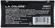 L.A. COLORS 5 Color Matte Eyeshadow Palette, Teal Argyle CEM477 - Product Image