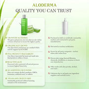 Aloderma 99.8% Organic Aloe Vera Face Hydrator Made Within 12 Hours of Harvest - Moisturizing & Hydrating Facial Toner for...
