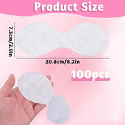 100 Sheets Disposable Eye Mask, Disposable Non Woven Eye Care Cotton Eyemask DIY for Skincare Spa Wrap Moisture Retention ...