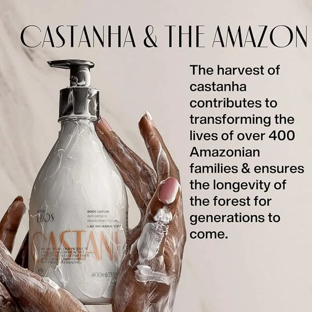 natura - Ekos Castanha (Brazil Nut) Renourishing Body Lotion - Anti-Dryness - Deep Skin Hydration Moisturizer - Vegan Skin...