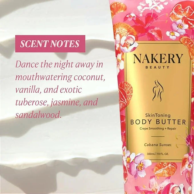Nakery Skin Toning Body Butter for Women - Firming Body Lotion for Women - Peptide Infused Body Lotion for Crepey & Saggin...