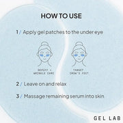REGLOW Hyaluronic Acid & Caffeine Under Eye Gel Patches – Korean Hydrating Eye Mask for Wrinkles, Dark Circles, and Puffin...