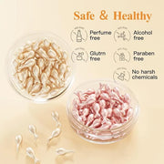 HKH Vitamin C & Retinol Serum for Face - Vit C Oil Capsule with Niacinamide, Anti Again Vit A Night Serum Capsule for Wome...