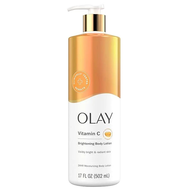 Olay Body Lotion for Women, Brightening with Vitamin C Serum, Visibly Bright & Radiant Skin, 24hr Moisture & Hydration, Fa...